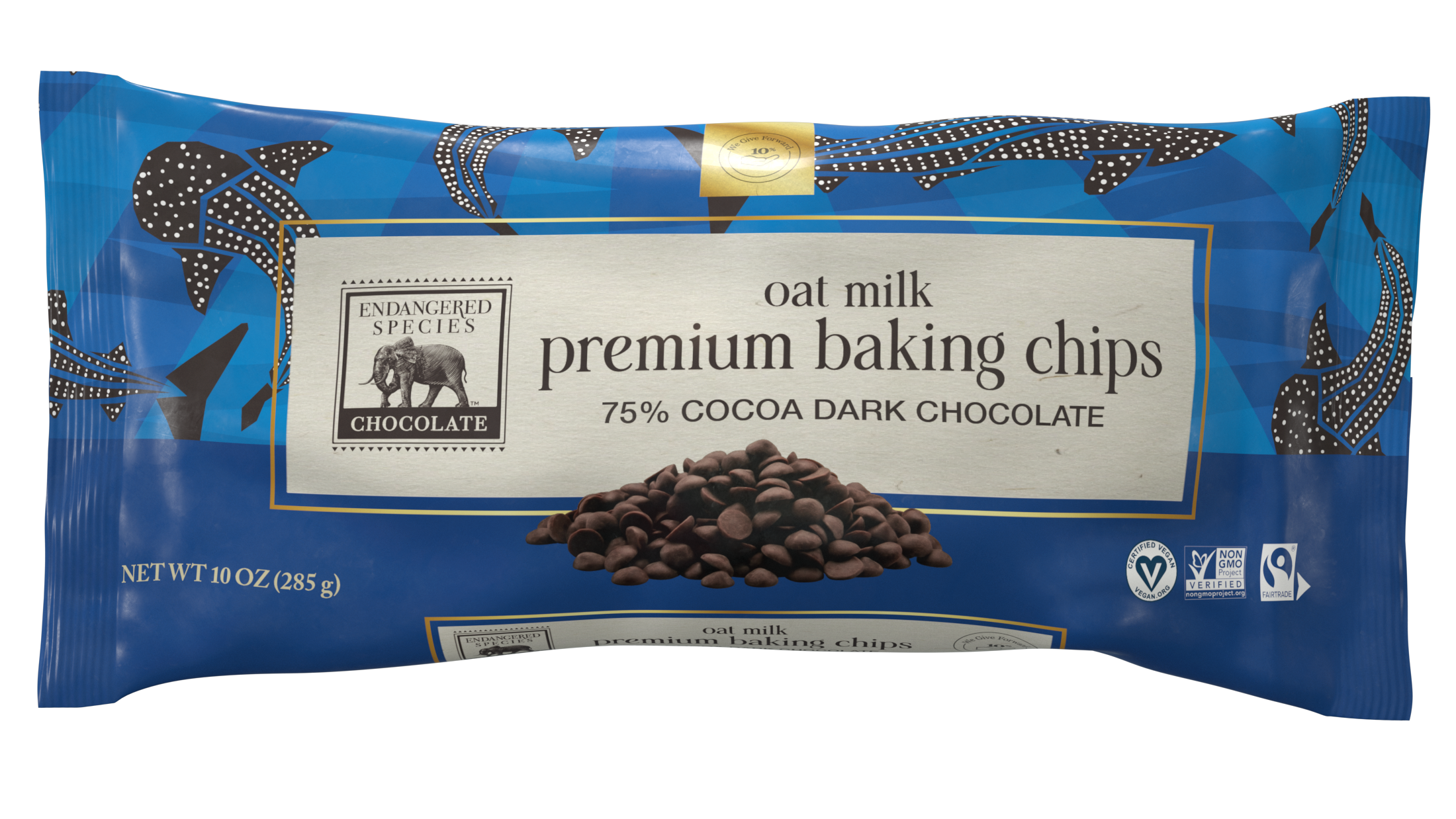 oat milk + 75% dark chocolate premium baking chips
