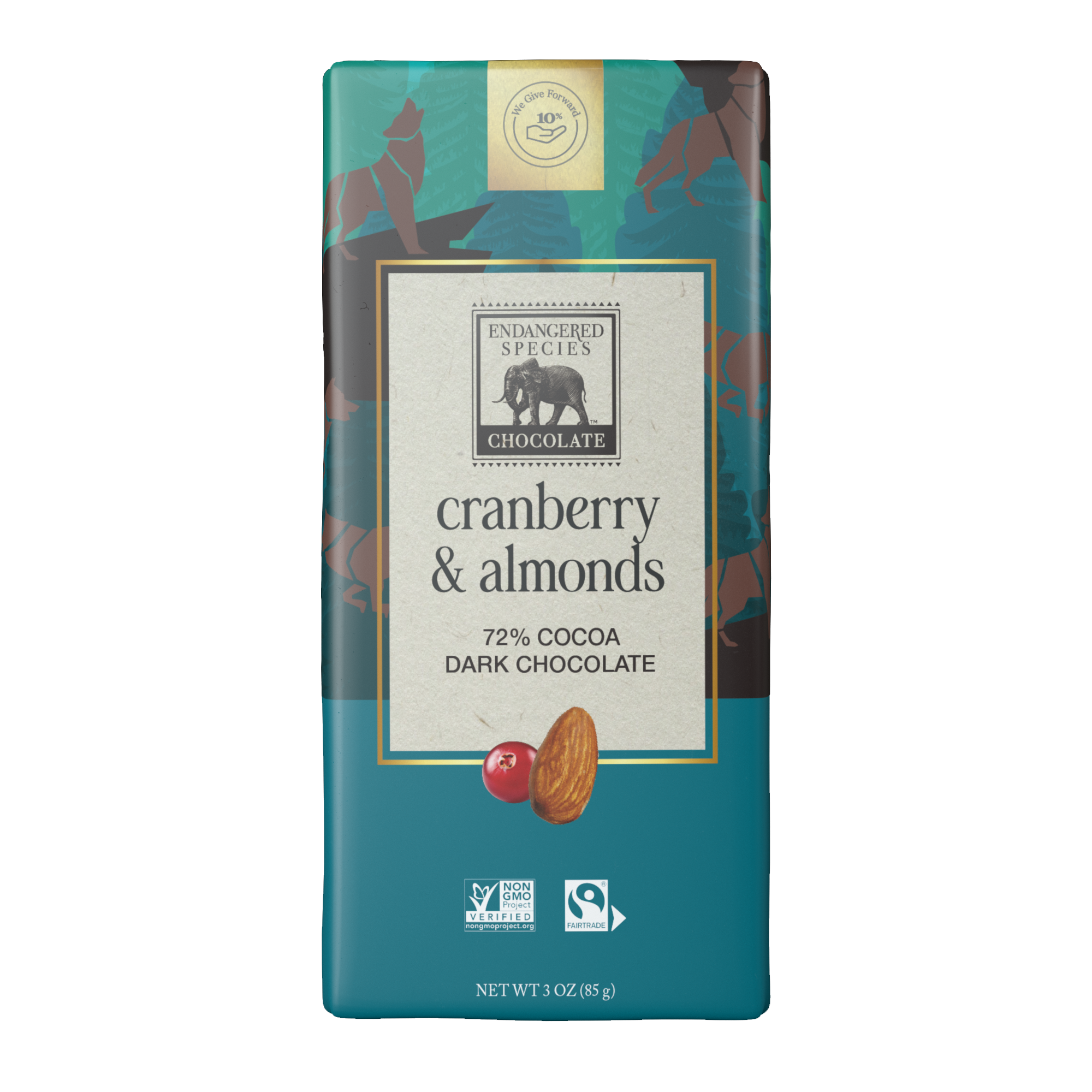 cranberry, almond +72% dark chocolate