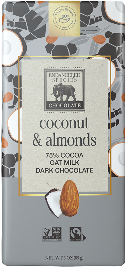 coconut, almonds & oat milk +75% dark chocolate