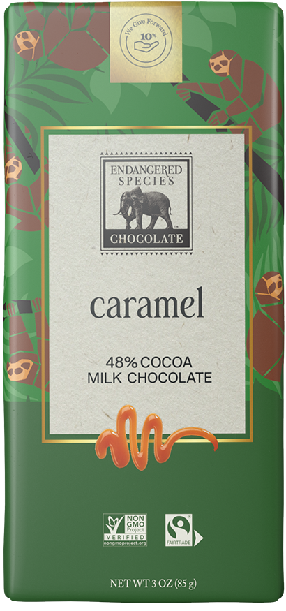 rich caramel + 48% milk chocolate